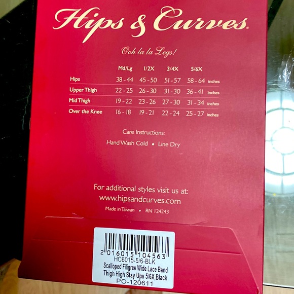 Stay up Lace top stockings for very large thighs NWT - Picture 2 of 4